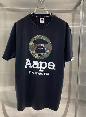 重磅厚实OE纱潮牌AAPE男短袖T恤