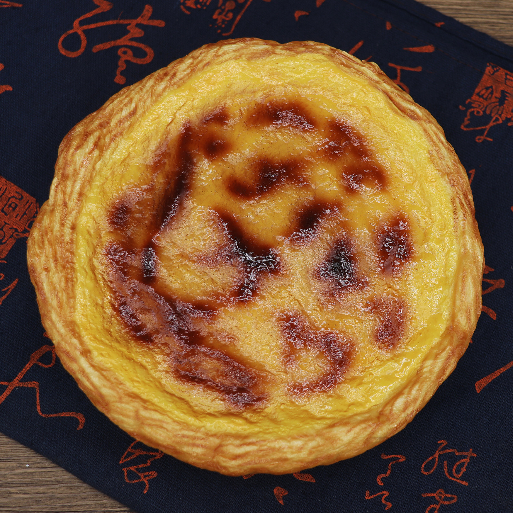 仿真肯悦咖啡大蛋挞模型肯德基食品模具支持来图定制订做