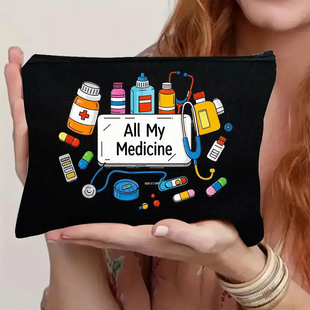 急救包 化妆袋 拉链袋 印花袋，旅行袋 药品携带袋  节日必需品