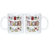mug Day 礼品水杯咖啡杯 Teachers 创意陶瓷咖啡杯批发Happy