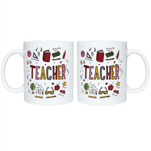 创意陶瓷咖啡杯批发Happy Teachers Day mug 礼品水杯咖啡杯
