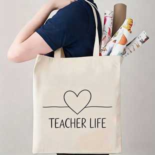 教师节礼物实用帆布包创意感恩老师手提袋大容量通勤托特包送导师
