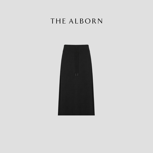 奥莉酱THE ALBORN·“Row系半裙”凉感爽滑天丝混纺 极简高弹长裙
