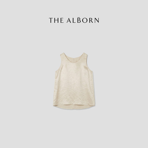 奥莉酱THE ALBORN·“月下微光”进口伊斯曼醋酸高级肌理皱感背心