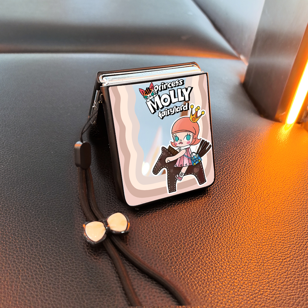 木马茉莉适用小米mixflip华为purax手机壳pocket2磨砂novaflip三星zflip7654卡通vivox可爱oppofindn3n2女p50