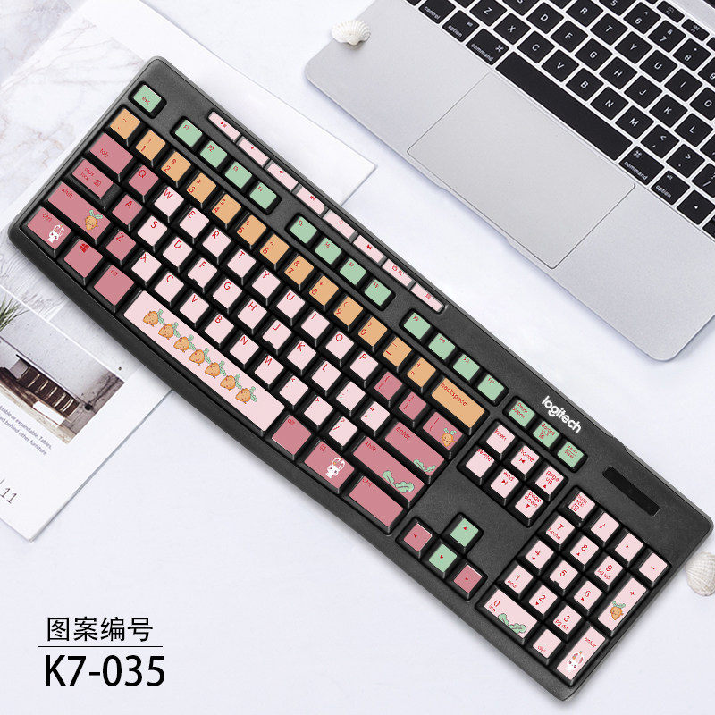 适用 罗技 k200 k260 k270 k275 mk275 键盘贴纸按键游戏保护贴膜