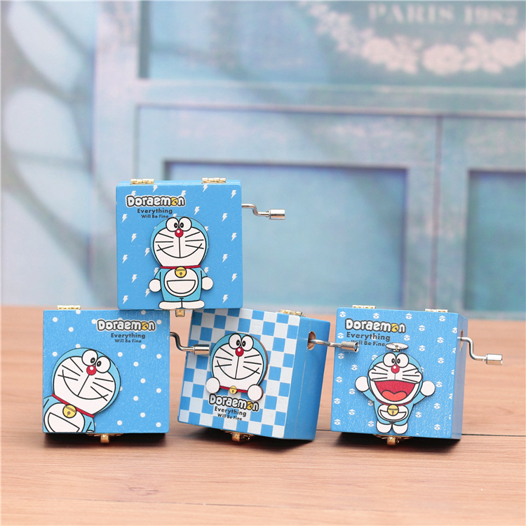 哆啦a梦叮当猫蓝胖子木制手摇音乐盒桌面摆件 男女生儿童生日礼物|ruв категории Домашний быт, украшения - от Buy2taobao.com для оказания профессиональной услуги покупки агента Taobao