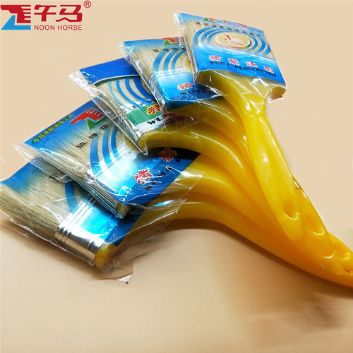 午马牌油漆刷子猪毛刷鬃丝刷油漆工具刷1寸2寸3寸4寸5寸6寸8寸