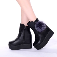 Martens, демисезонные утепленные короткие сапоги на платформе на скрытом каблуке, коллекция 2023, подходят для подростков, большой размер