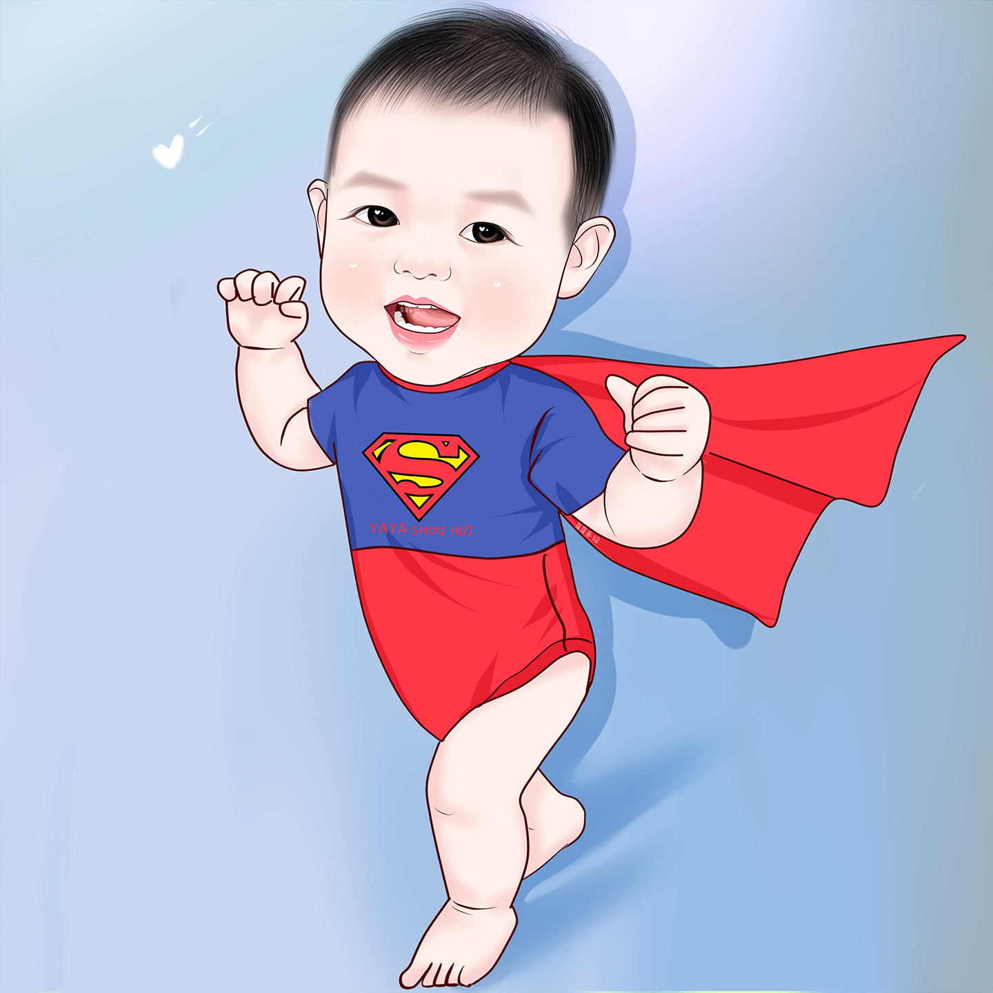 q版手绘卡通头像定制人像画师约稿插画设计图片制作照片转漫画画V