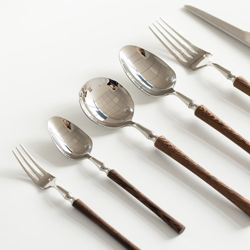 复古304不锈钢做旧刀叉勺西餐具