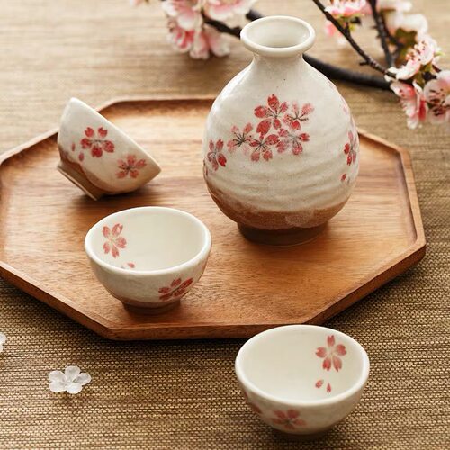 日本制手工平安樱花日式小酒杯