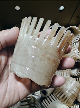 短黄牛角密齿按摩洗头刷抓头皮