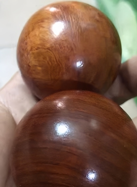 木质健身手球草花梨手球5厘米