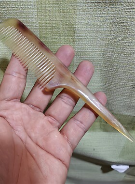 天然16厘米羊角尖尾梳儿童扎辫子
