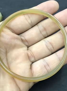 4-5mm非洲黄牛角普通做工手镯