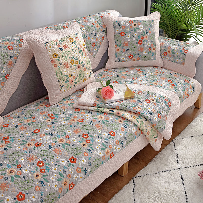 韩式田园恋家纯棉防滑四季用坐垫