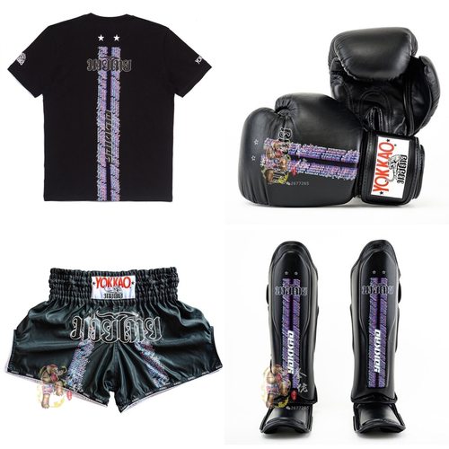 Yokkao新款真皮护腿速干短裤泰拳