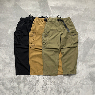 Ben Steven 攀岩户外骑行防撕裂面料阔档 多口袋工装裤宽松长裤男