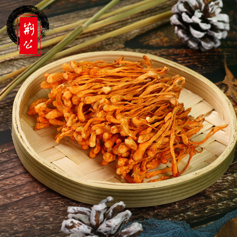 虫草花100g蛹虫草花干货孢子头精选新鲜金虫草网红菌菇煲汤食材