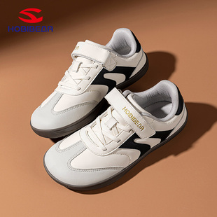 哈比熊德训鞋男女童宽楦赤足大头宽脚平底轻便防滑运动跑步休闲鞋