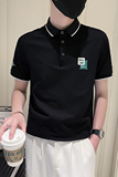 PL83-P58夏季短袖T恤潮牌半袖新款男装个性刺绣POLO衫控78，男装Polo衫，电商A400-1（原B352）