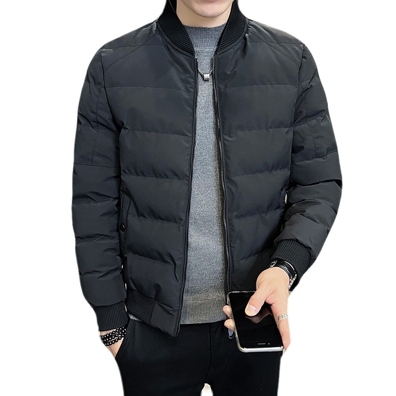23冬季店主风韩版修身纯色棉衣外套男棉袄MY11-P118控158,男装棉衣,电商A400-1（原B352）