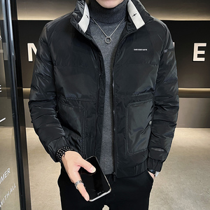 2024冬季男士立领羽绒服个性短款白鸭绒男外套2 YR608-P145控195图片