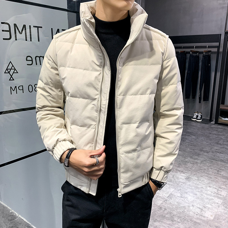 22冬季店主风修身立领刺绣轻薄羽绒服男外套1MY28-P155控205,男装羽绒服,电商A400-1（原B352）