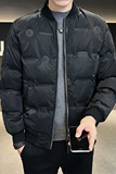 22冬季男士棒球领压花羽绒服短款白鸭绒男外套0YR657-P138控188，男装羽绒服，电商A400-1（原B352）
