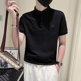 PL85-P58夏季短袖T恤潮牌半袖新款男装个性压花POLO衫-3控78，男装Polo衫，电商A400-1（原B352）