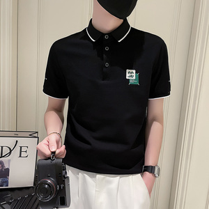PL83-P58 夏季短袖T恤潮牌半袖新款男装个性刺绣POLO衫-6 控78图片