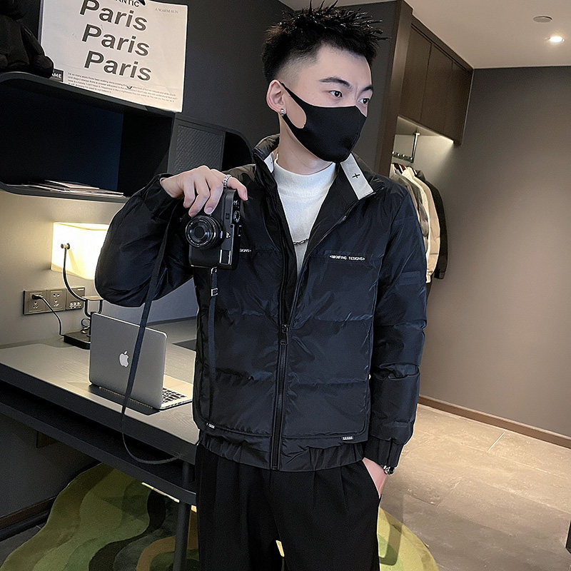 2024冬季潮牌男立领修身保暖加厚羽绒服外套-0 YR663-P158控208图片
