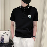 PL83-P58夏季短袖T恤潮牌半袖新款男装个性刺绣POLO衫控78，男装Polo衫，电商A400-1（原B352）