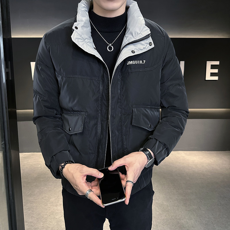 23冬季新款店主风休闲工装加厚立领羽绒外套-3YR703-P155控208,男装羽绒服,电商A400-1（原B352）