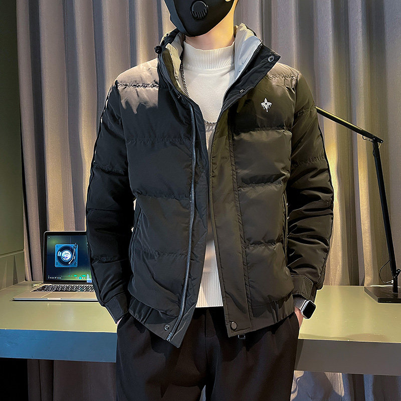 2023冬季潮牌男立领修身保暖加厚羽绒服外套-6YR671-P155控205,男装棉衣,电商A400-1（原B352）
