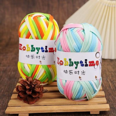 玩偶钩针牛奶棉布条线