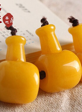 diy天然黄玉髓金刚星月菩提佛头