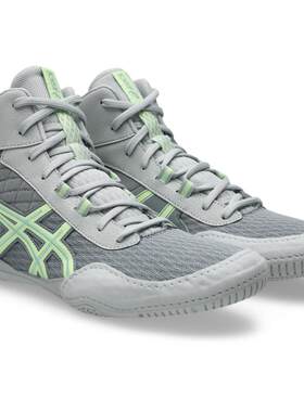 海外代购Asics/亚瑟士男士摔跤鞋防滑抓地脚踝支撑高帮网眼拼接