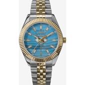 代购 Timex天美时女士腕表计时夜光日期测速金属钢带双色防水