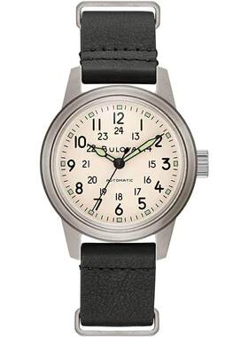 海外代购BULOVA/宝路华男士手表欧美腕表夜光指针24时制自动机芯