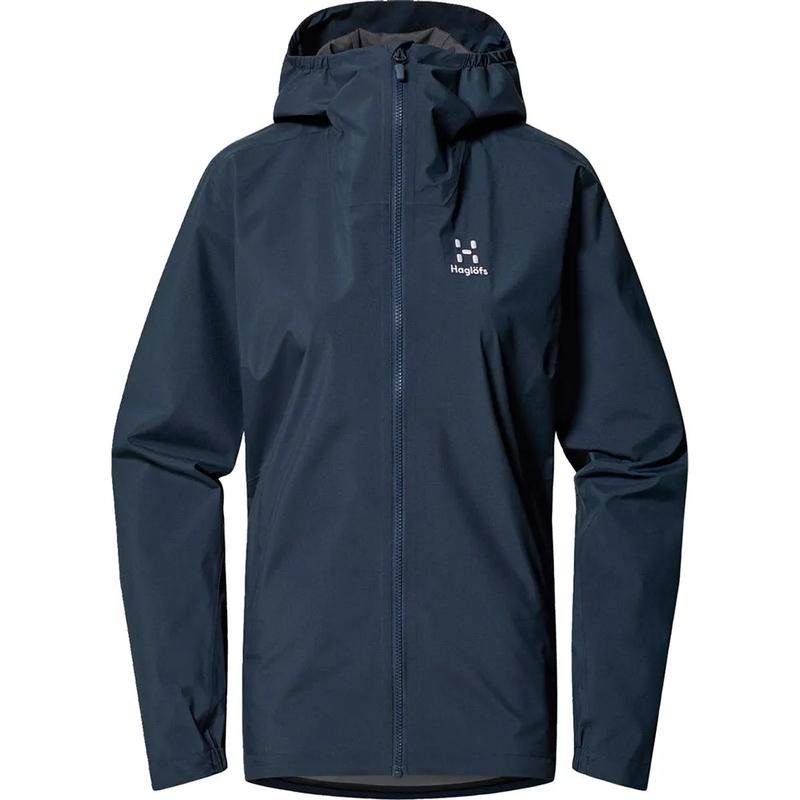 代购HAGLOFS女士冲锋衣防水防风透气硬壳外套连帽长袖户外夹克