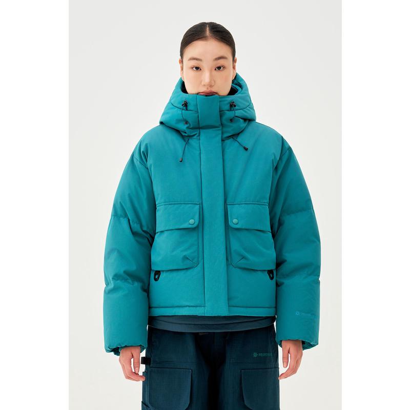 代购KOLON SPORT可隆女士羽绒服防水防风保暖短款羽绒服连帽短款