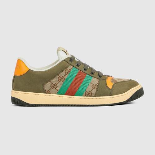 海外代购Gucci/古驰男士时尚休闲鞋轻盈舒适透气圆头低帮
