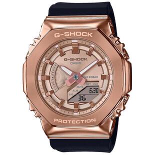 玫瑰金中性夜光指针防水石英手表日韩腕表 CASIO卡西欧G Shock