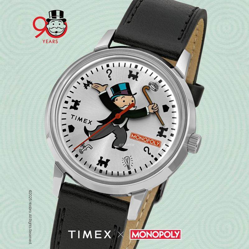 代购25新款天美时手表Timex × Monopoly大富翁联名自动机械男女