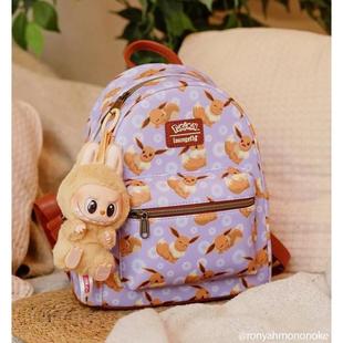 代购Loungefly痛包Pokemon宝可梦伊布印花女款迷你双肩包可爱背包