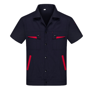 汽修厂服定做家具安装物流运输工作服套装工业设计部工程服短袖