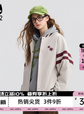 a02宽松休闲加厚棒球服棉服外套女2025新款冬季设计感棉衣冬装