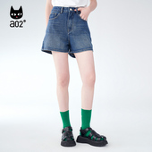 休闲宽松百搭五分时尚 短裤 2025夏季 新品 趣玩 a02通勤牛仔短裤